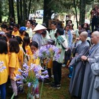 23 Jan 2016 Nuns and people from LingYen temple (90 people) visit the monastery for Dhamma talk and meditation